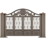 Modern House Wrought Iron Main Gate , New Design Wrought Iron Front Door