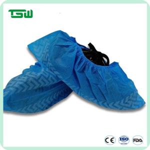 China Biodegradable PP Nonwoven Disposable Overshoes For Clinic factory