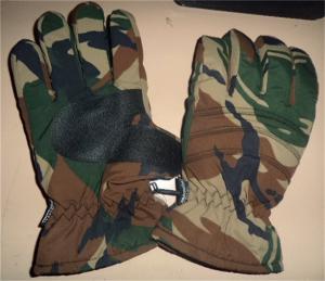 China camo winter military gloves factory