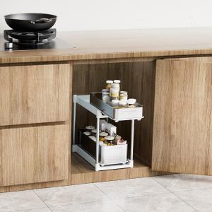China Efficiently Organize With Under Sink Organizer Standing Storage Rack factory