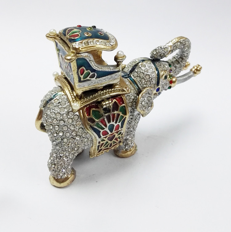 Elephant jewelry boxes rhinestone animal gift box for jewelry wedding gift
