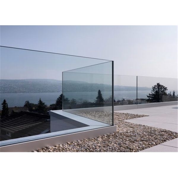 China Modern Clear Tempered Glass Balustrade Aluminum U Based Channel factory