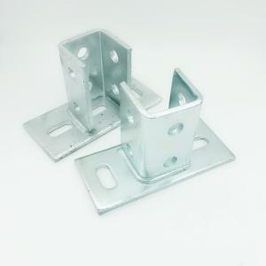 China 12 Gauge Steel Strut Channel Fittings Corrosion Resistant Zinc Plated Finish 10 Ft. 1-5/8 In. 4 Holes Base factory