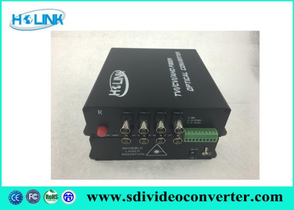 4ch AHD Over Fiber Optic,4 ch AHD +1 ch RS485(optional) ,fiber optic to coaxial