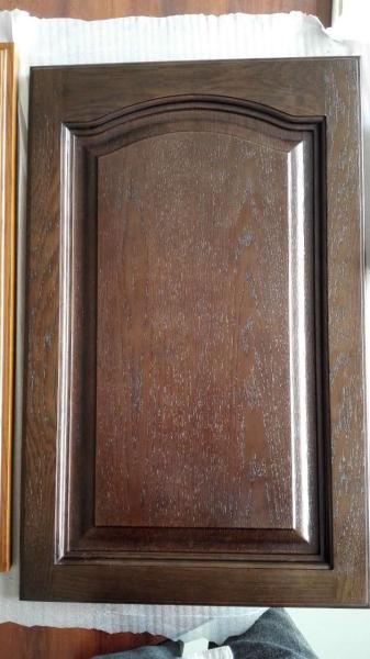 oak raised kitchen cabinet door,hot sale kitchen cabinet door ,Dark brown solid
