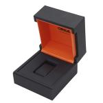 elegant custom logo printed square wooden watch box for men