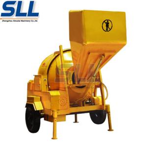 China Mini Trucks Electric Concrete Mixer Machine Mobile Cement Mixer With Hopper factory