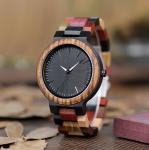 Customize Brand Original Wood Watch Waterproof Colorful Mixing Colors