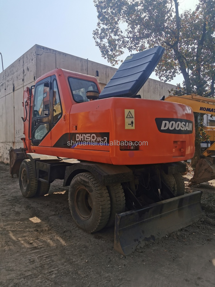 Original Color Used Doosan Excavator DH150-7 Super Excavator for High Slope Efficiency