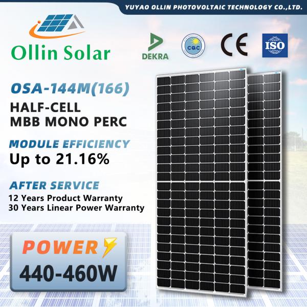 China High Efficiency 450W 500W 550W Solar Panel Monocrystalline Solar Panels