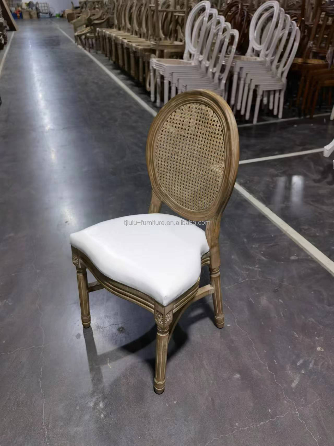 OEM Service Solid Wood Louis Banquet Wooden Chair for Events NO Folded and Accepted