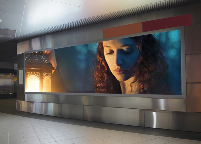 Airports Full Color Ultra Thin Led Screen Outdoor LED Billboard 320x160mm