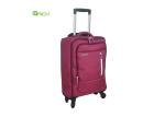 Two Front Pockets Snowflake polyester Carry On Spinner Luggage