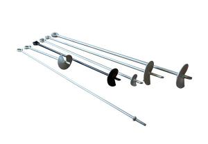 China 5/8×54&quot; C1045 Galvanized Steel Helical Earth Anchors factory