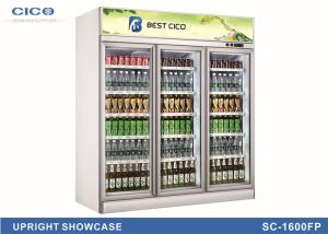 China High Capacity Upright Display Refrigerator / Upright Showcase Cooler factory