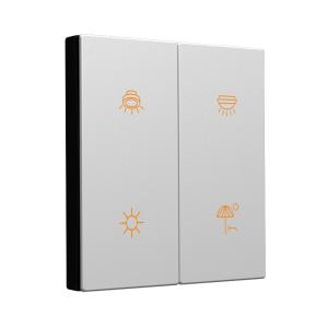 China 1 Gang Push Button Light Switch 86mmx86mm Standard 86 wall box installation factory