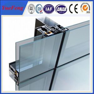 China Aluminium Curtain Wall Extrusion With Invisible Frame on sale