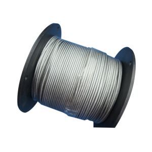 High Breaking Load Electric 7x7 Galvanized Wire Rope 1.5mm