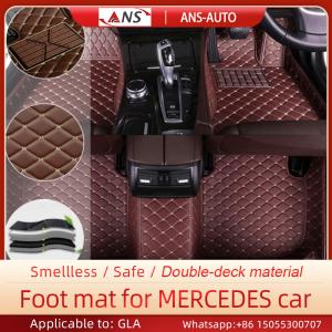 China Dirt Repellent Car Leather Mat , ISO9001 Mercedes Leather Floor Mats factory