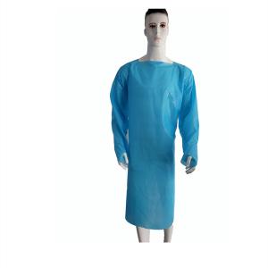 China S&amp;J Hospital Non-sterile doctor medical surgical gowns EN13795 waterproof disposable isolation surgical gown with thumb loop factory