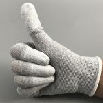 CE White Grey Lint Free 22.5cm ESD Antistatic Gloves