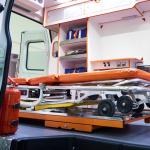 Aluminum Alloy Foldable Ambulance Stretcher Orange Surgical Stretcher