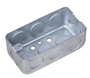 China 1/2&quot; 3/4&quot; Metal Conduit Box / Galvanized Steel Conduit Box 0.8-1.5mm Thickness factory