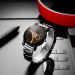 BSCI Analog Quartz Mens Watch Brass Dial 30m Waterproof