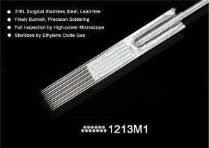 China Precision Premium Tattoo Needles 1213M1 Sterilized 3 Round Liner 3RL 5RL 7RL For Outlines factory