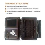 KW698A hunting trail camera dual-lens 2-sensors scouting camera 4K game camera
