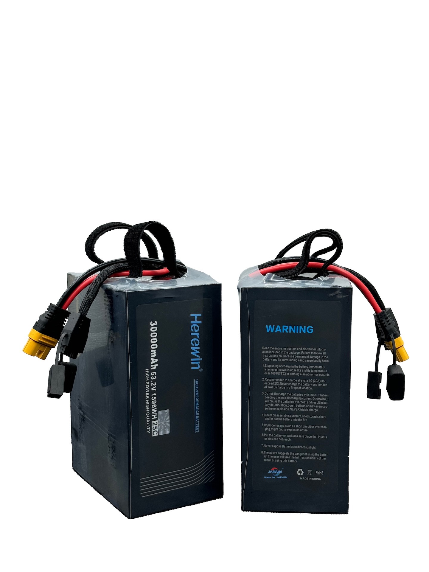 30000mAh 14S 53.2V 25C Uav Lipo Batteries In Soft Pack Herewin