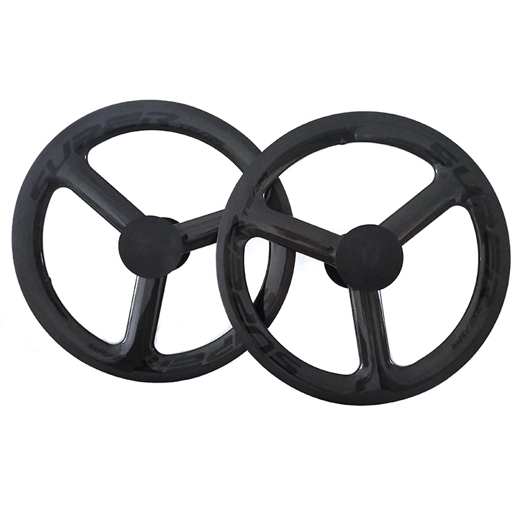 Super Team 451 3K Grosy Rim Brake Wheelset Black For Professional Mountain Bikes