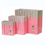 Black White Brown Kraft Paper Shopping Bags With Handles Varnishing Surface