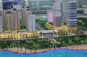 China High 3D Printed Building Models 65CM Wood Base Abs / Acrylic Material factory