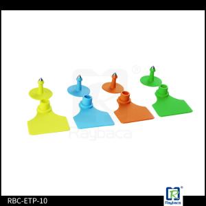 China Anti Fading Colorful Custom Livestock Ear Tags Two Pieces 50 X 42 X 1.6mm factory