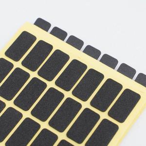 China Custom Self Adhesive Silicone Rubber Gasket Anti Slip Shock Absorption Black Foot Pads factory