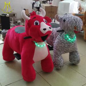 China Hansel luna park equipment children ride on electric animal toy rides factory