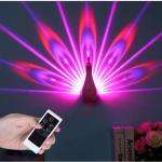 Novelty product Peacock projection decorative fancy light fittings