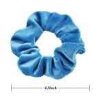 Solid Color Elastic Velvet Hair Tie , 6cm 0.03kg Medium Velvet Scrunchie