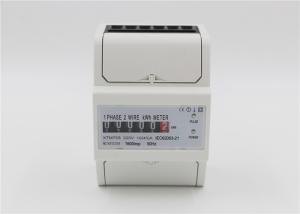 China Smart KWH Din Rail Mounted Power Meter 1 Phase Kwh Meter Din Rail Type factory