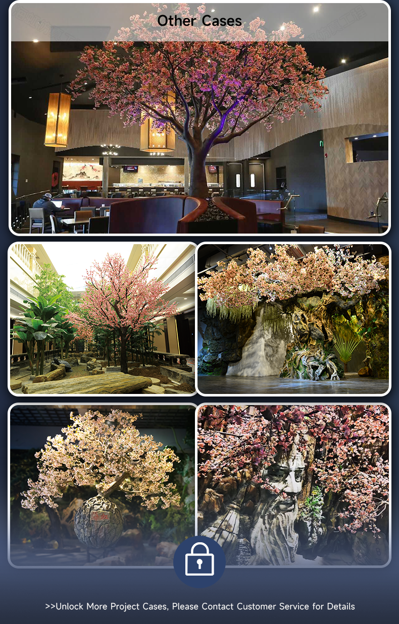 Artificial White Color Cherry Tree Indoor Wedding Decorative Large Silk Sakura Flower Tree Big Top Quality Cherry Blossom Trees