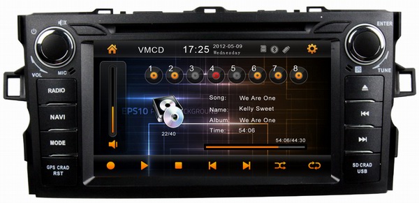 Car stereos radio bluetooth gps for Toyota Corolla /Auris 2012 OCB-7010