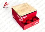 Fabric & Die Cut Handle Recycled Paper Gift Box Small Size 110 * 50 * 190mm