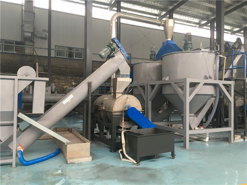 1500RPM Hot Air Plastic Dewatering Machine 5000kg/H PET Plastic Crusher