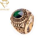 AAA Zircon 18k Women'S College Graduation Rings