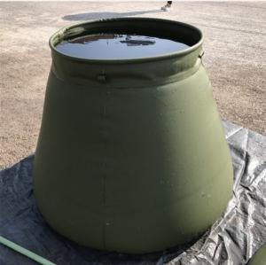 China High-Frequency 5000L Tarpaulin Water Tank Army Green Military Water Storage Tank factory