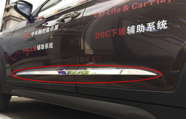 Customized Hyundai IX35 New Tucson 2015 Auto Accessories , Stainless Steel Door