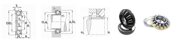 Single Row 9039452 29452E Axial Spherical Roller Bearing 260*480*132 mm For Construction Machinery