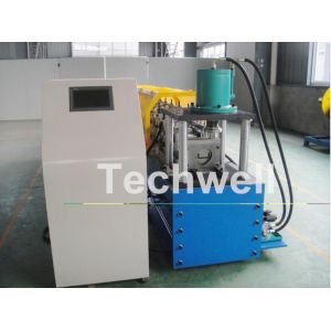 China GI , Carbon Steel U Shape Cold Roll Forming Machine With Manual Or Hydraulic Decoiler , 10-15m/min Forming Speed on sale