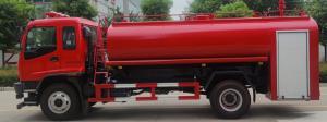 China 240HP 6 Wheeled Fire Truck With Water Tank 10T Multifunctional factory